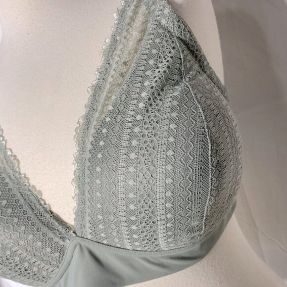 R Line Lina Sage Green Lace Lined Bralette 40DD - Picture 11 of 11